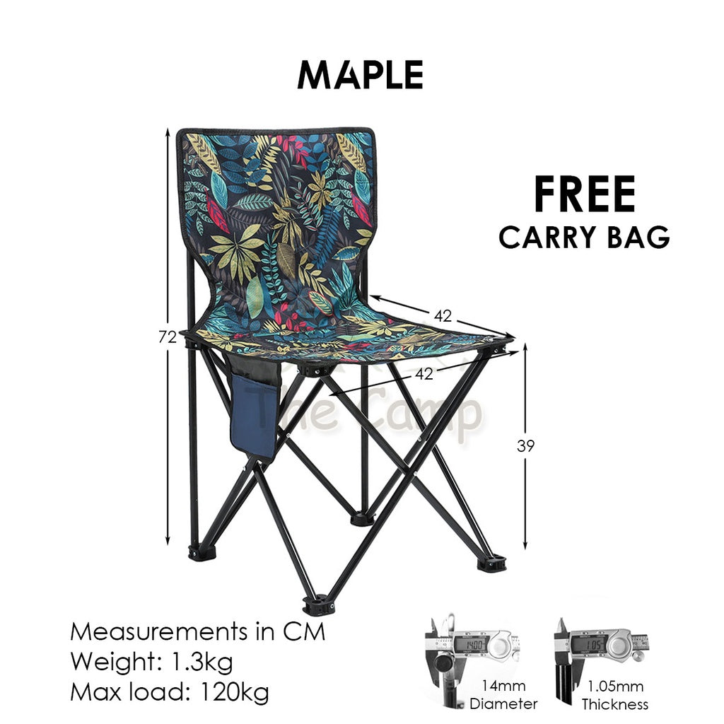 Camping XL Foldable Chair Portable Stool Large Sturdy Light Lightweight Canvas Hiking Family