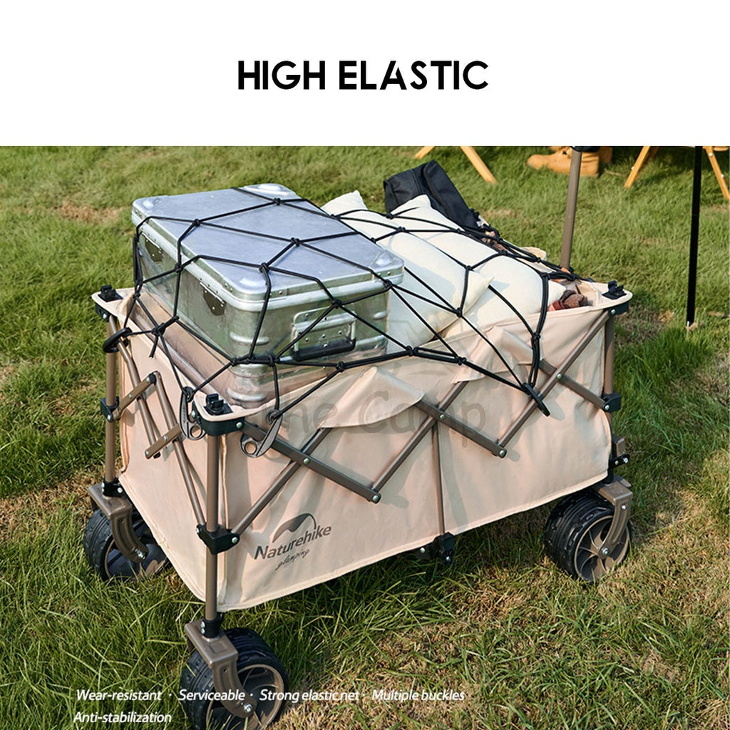 Naturehike Elastic Wagon Net Mesh Outdoor Camping Trolley Portable Stretch Pocket Tent Flysheet Pole Peg Nail Rope Table