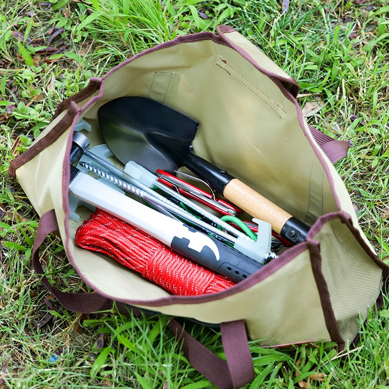 Multipurpose Peg Storage Bag Tool Equipment Outdoor Camping Canvas Large Size Hammer Nail Bags Tarp Paracord Rope
