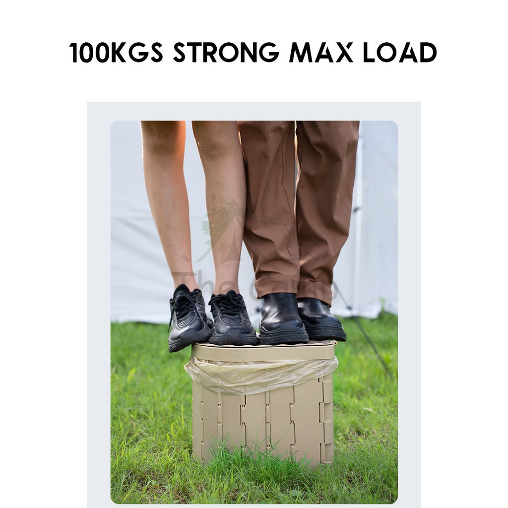 Mobi Garden Portable Toilet Bowl Potty Foldable Rubbish Bin Garbage Folding Tent Flysheet Pole Peg Nail Table Chair Rope