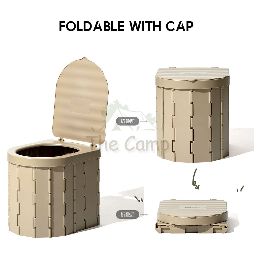 Mobi Garden Portable Toilet Bowl Potty Foldable Rubbish Bin Garbage Folding Tent Flysheet Pole Peg Nail Table Chair Rope