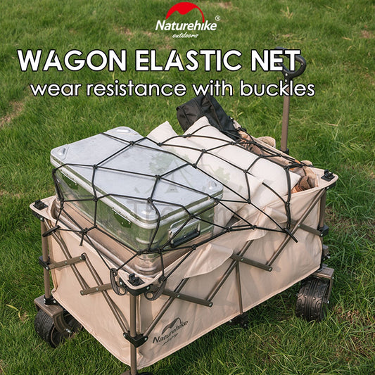 Naturehike Elastic Wagon Net Mesh Outdoor Camping Trolley Portable Stretch Pocket Tent Flysheet Pole Peg Nail Rope Table