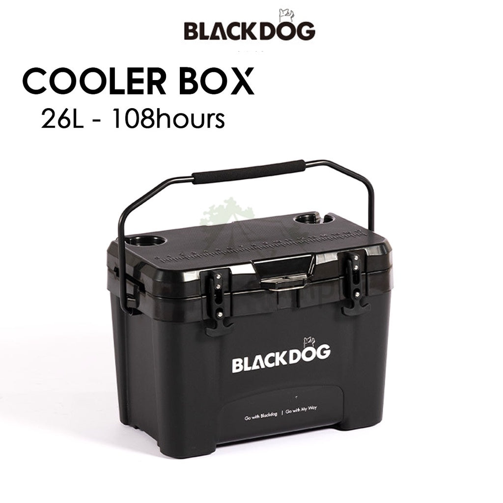 Blackdog Portable Cooler Box Ice Box 26L Camping Outdoor Picnic Insulated Food Trolley Storage Box Freezer Mobi Garden