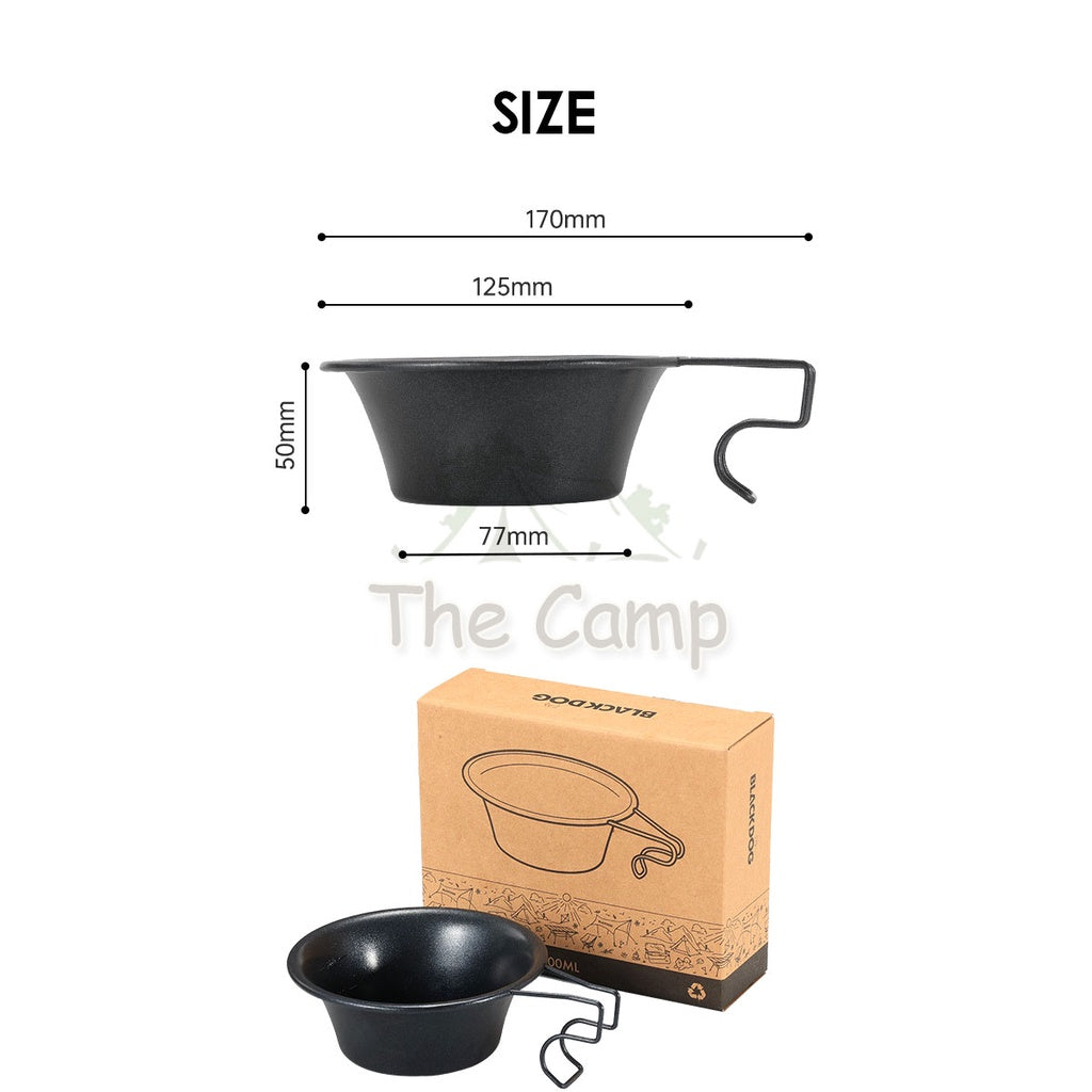 Blackdog Camping Tableware Cup Bowl Plate Sierra Cup Enamel Stainless Steel Aluminium Cookware Cup Set Equipment Utensil