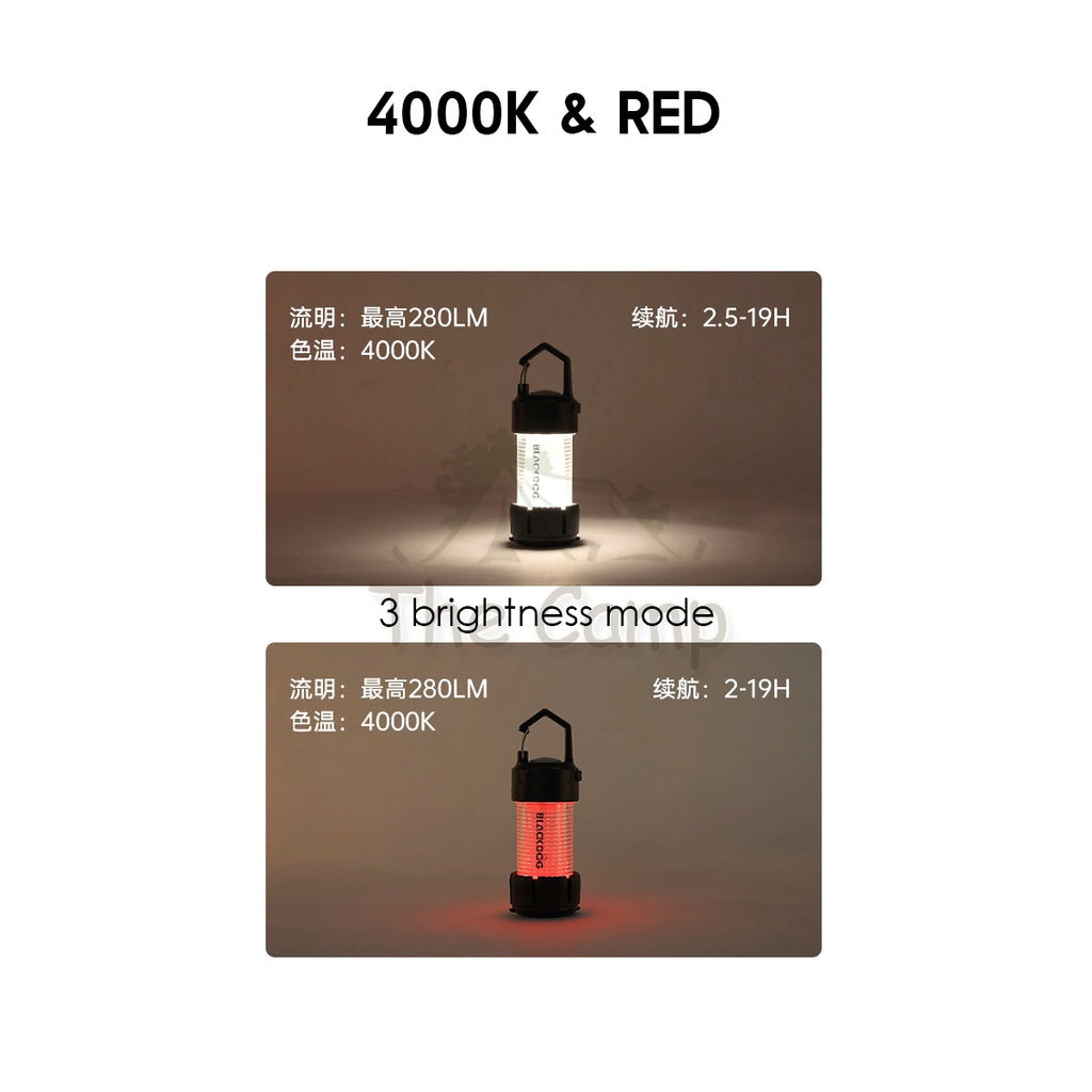 Blackdog ML4 Mini Camping Light Waterproof Outdoor Flashlight Reflector Tripod Tent Flysheet Tarp Rope Table BD-LYD008