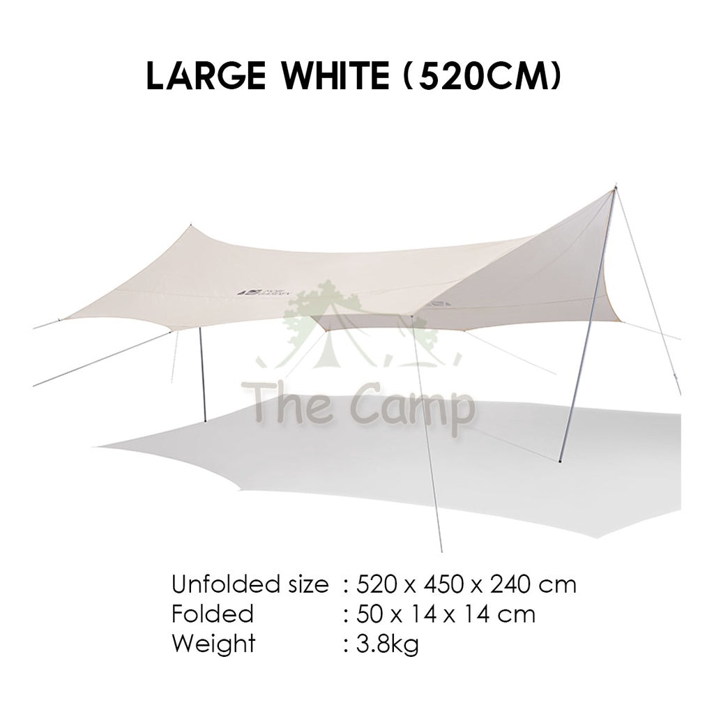 Mobi Garden Camping Flysheet Tarp Silver Coated UV Block Sunscreen Tent Canopy Outdoor Gear Equipment Family Naturehike