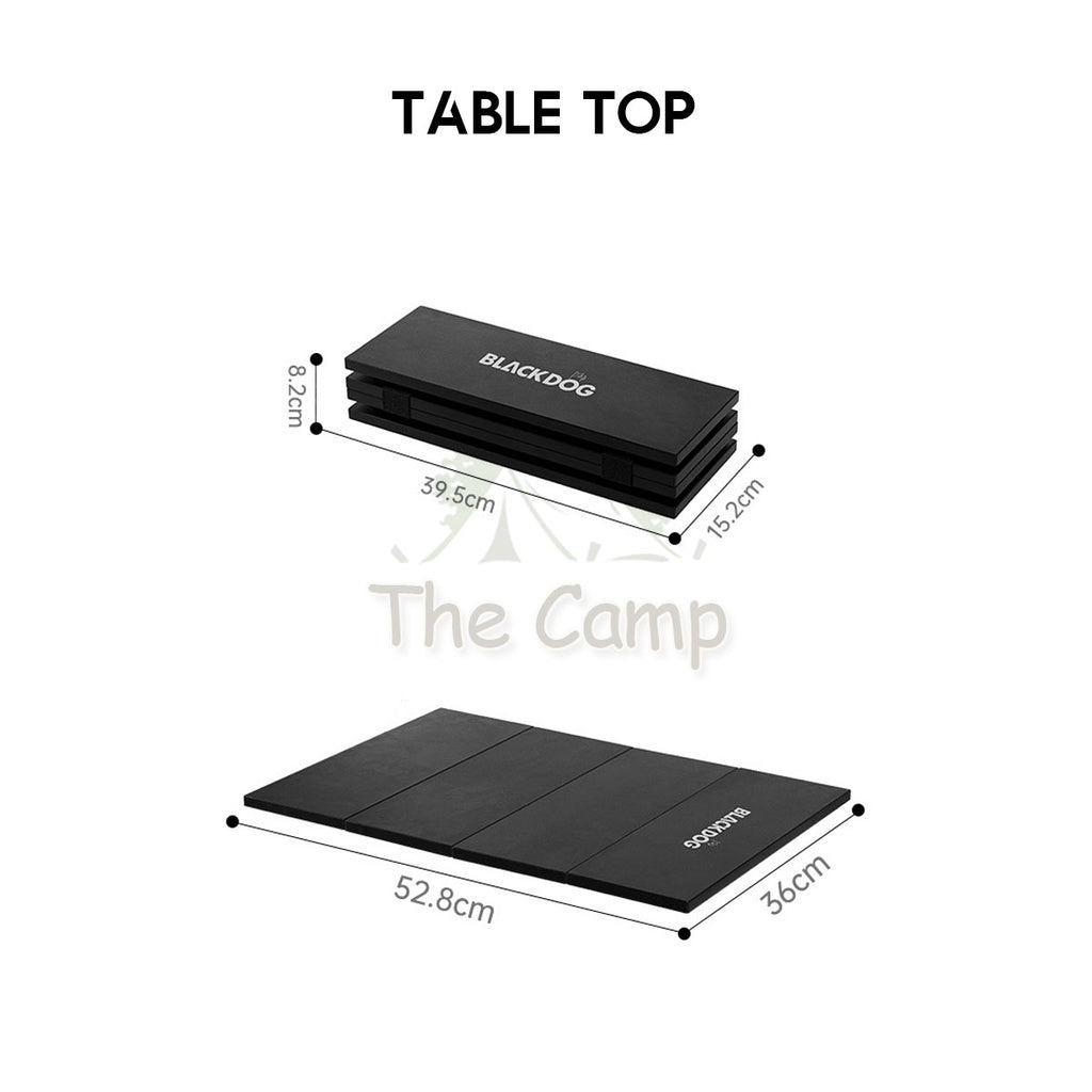 Blackdog Folding Storage Box 25L 50L Outdoor Camping Folding Foldable Multipurpose Black Box with Table Top CBD2550XB013