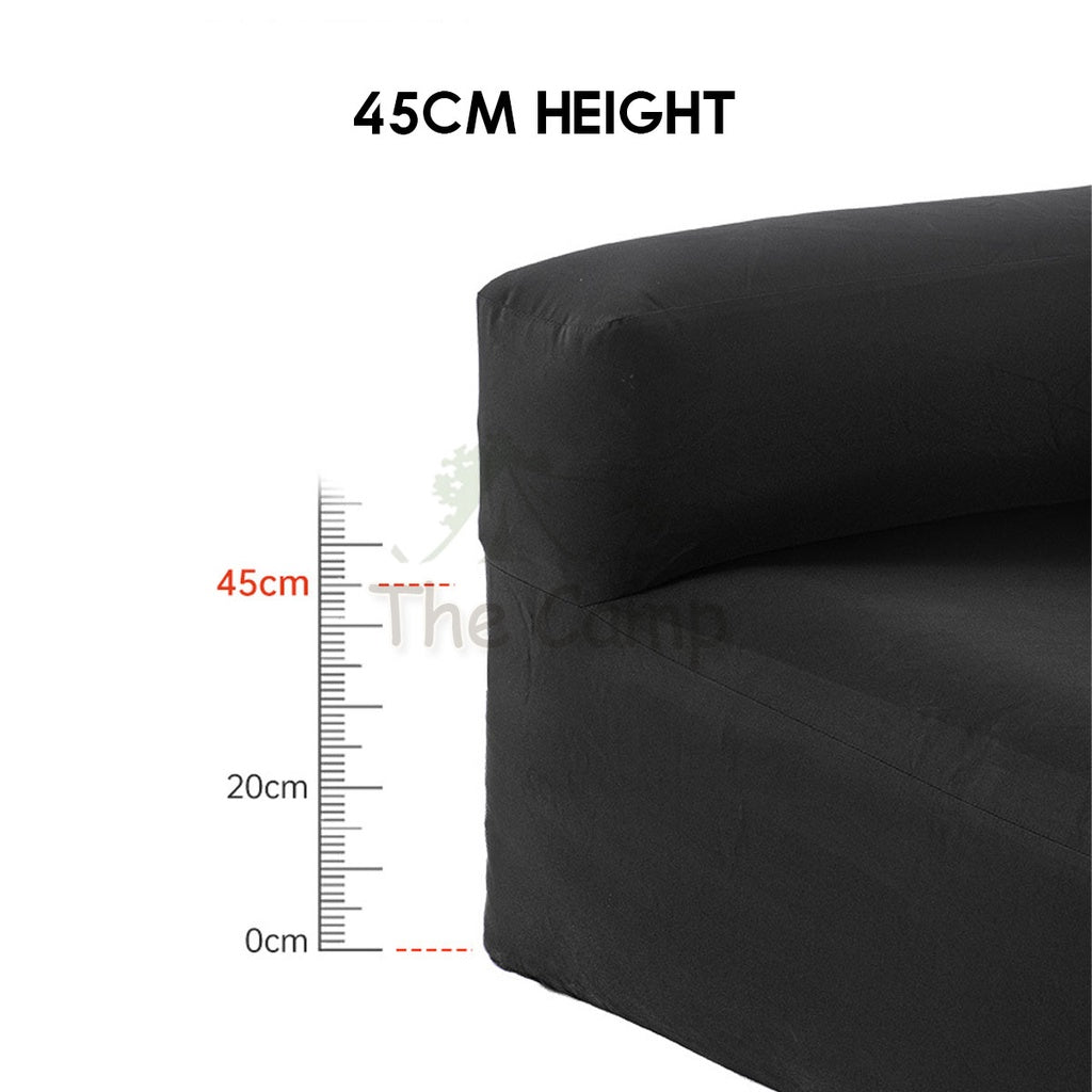 Blackdog Inflatable Sofa Outdoor Camping Chair Inflation Bed Mattress Table Flysheet Tarp Table Black Pump Rope BD-SF001