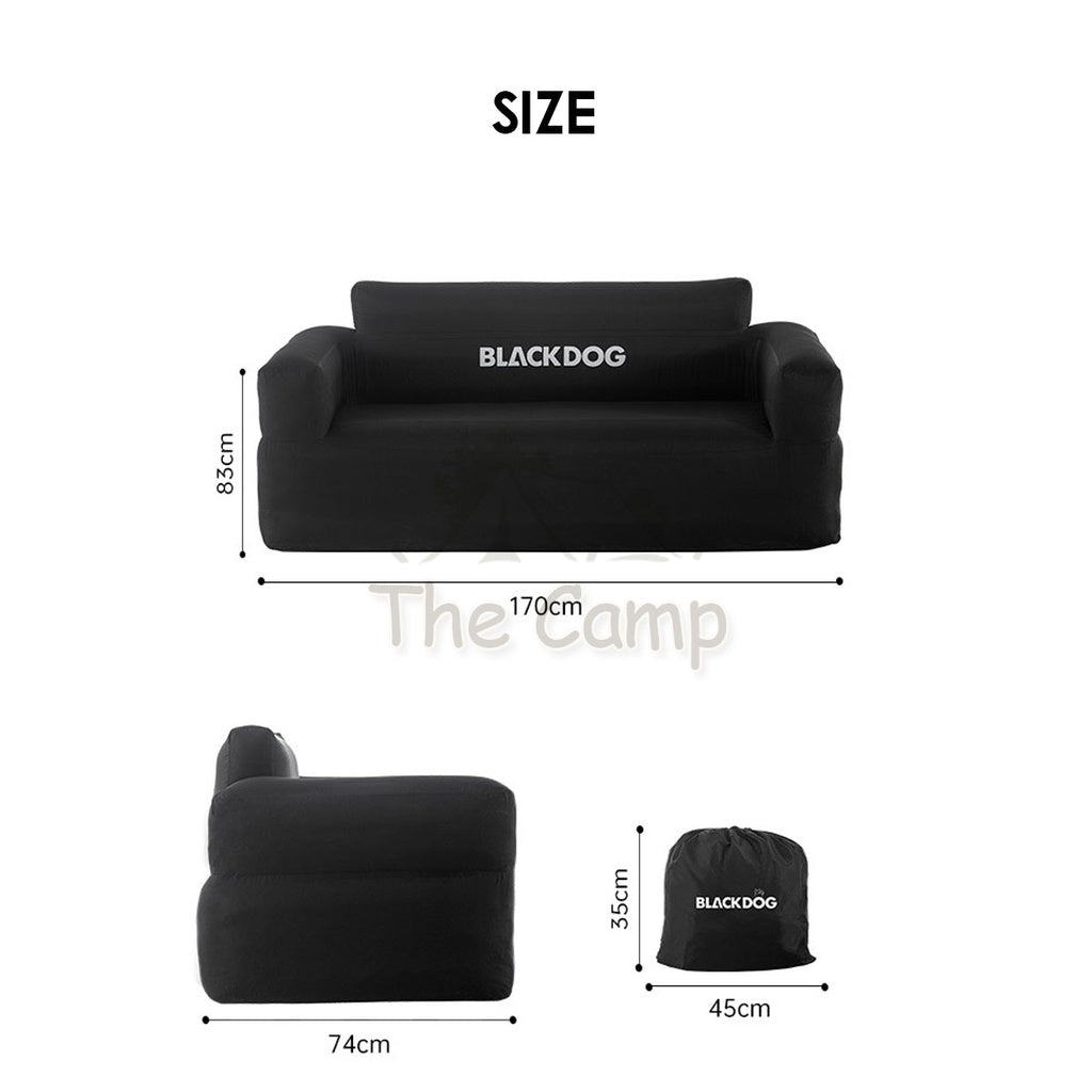 Blackdog Inflatable Sofa Outdoor Camping Chair Inflation Bed Mattress Table Flysheet Tarp Table Black Pump Rope BD-SF001