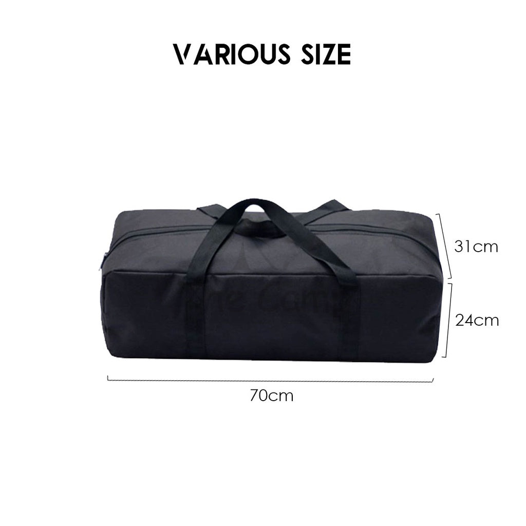 Camping Pole Storage Bag XL Large Long Size Black Equipment Bags Adjustable Pole Flysheet Tarp Tent Peg Nail