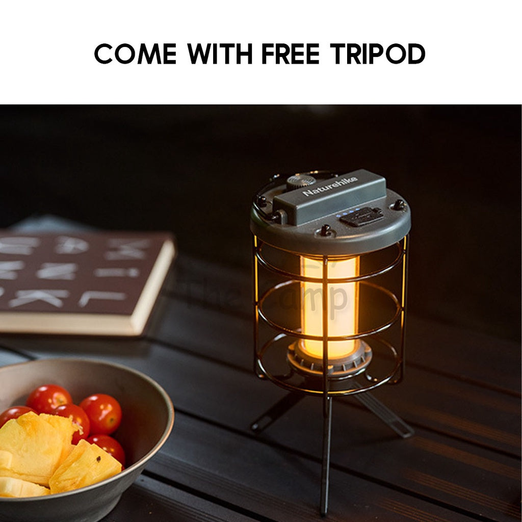 Naturehike Camping Portable Light Hanging Tripod Atmosphere Breathing LED Lamp Lantern Tent Pole CNH22DQ007 CNH22DQ008