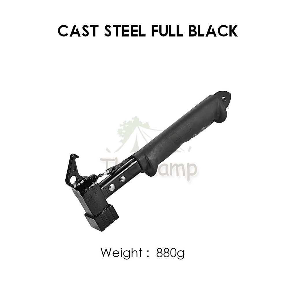 Camping Hammer Stainless Steel Copper Aluminium Brass Solid Wood Handle Peg Stake Nail Hammers Multifunction