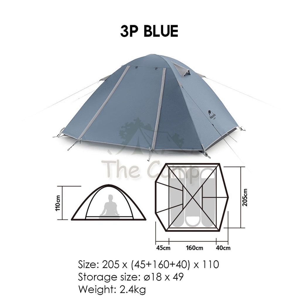 Naturehike 2022 NEW P Series Tent 2-4 Person Waterproof Ultralight Hiking UPF50+ Outdoor Camping Travel Beach Portable