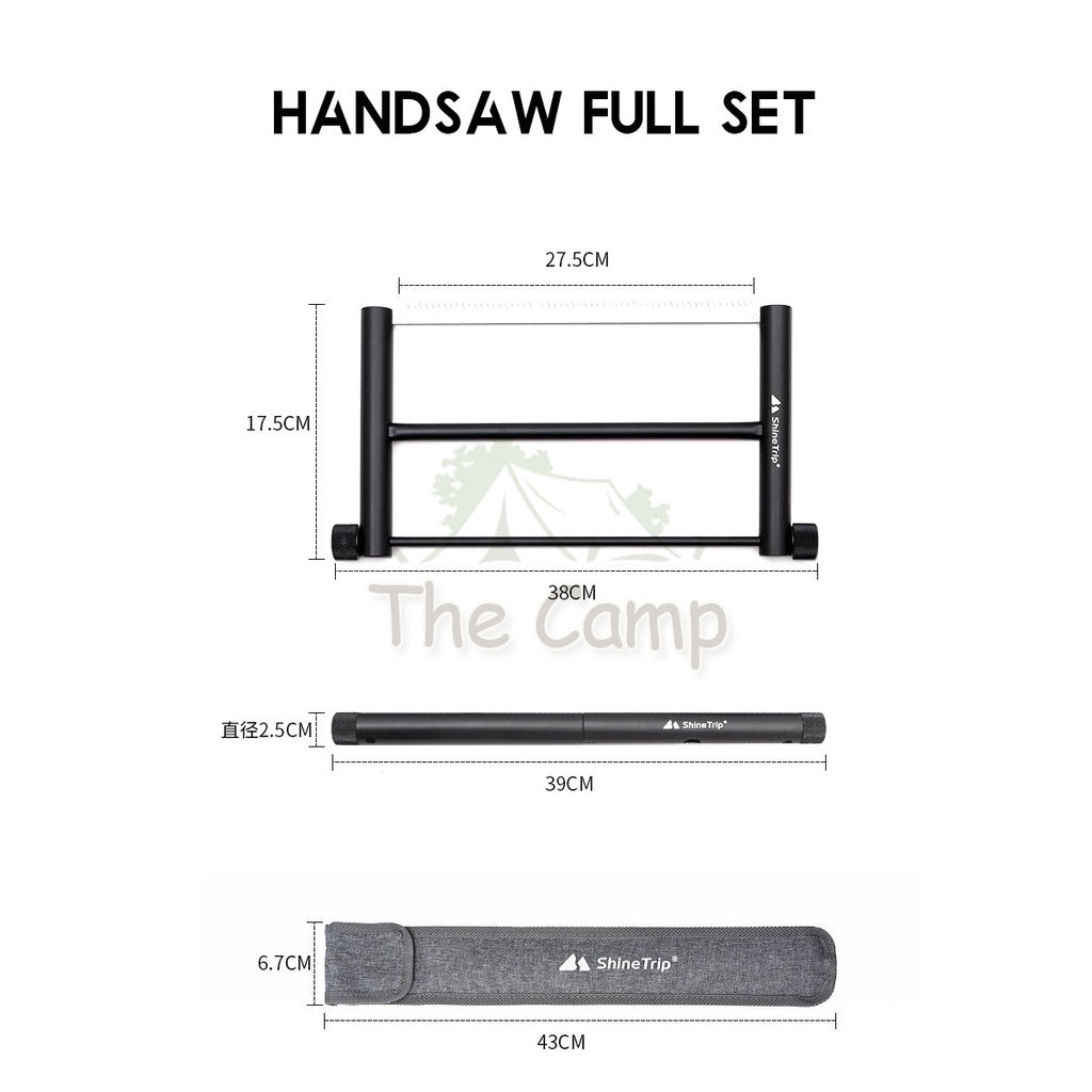 Shinetrip Foldable Handsaw Camping Outdoor Portable Saw Gergaji Aluminium Hammer Nail