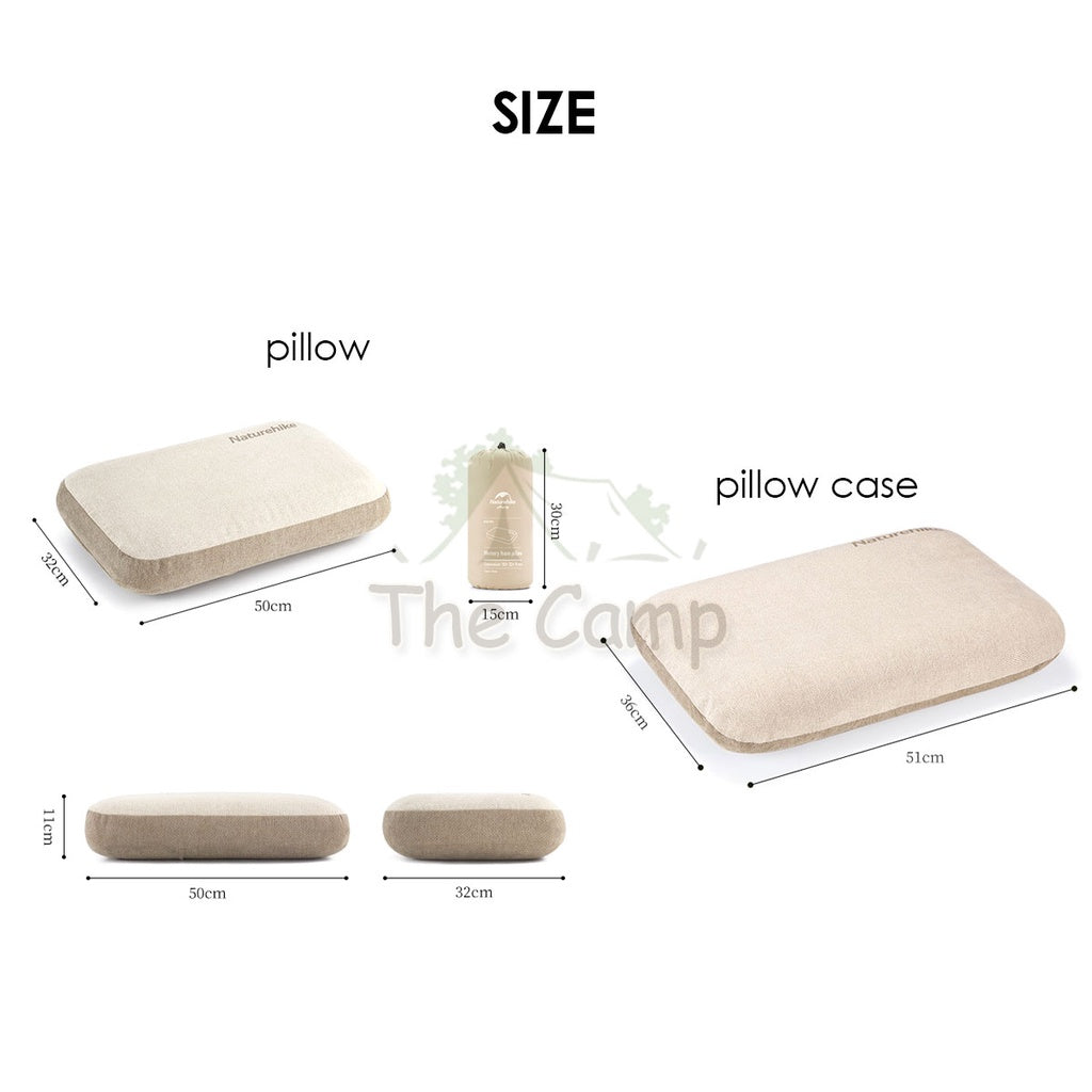 Naturehike Memory Foam Inflatable Sponge Pillow 3D Case Cover Camping Soundless Auto Inflate Travel Air Bed NH22ZT002