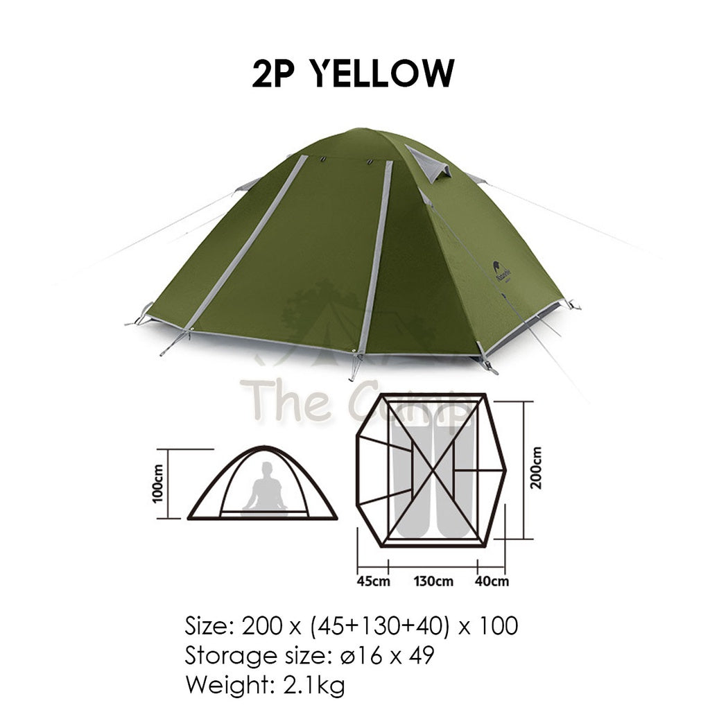 Naturehike 2022 NEW P Series Tent 2-4 Person Waterproof Ultralight Hiking UPF50+ Outdoor Camping Travel Beach Portable