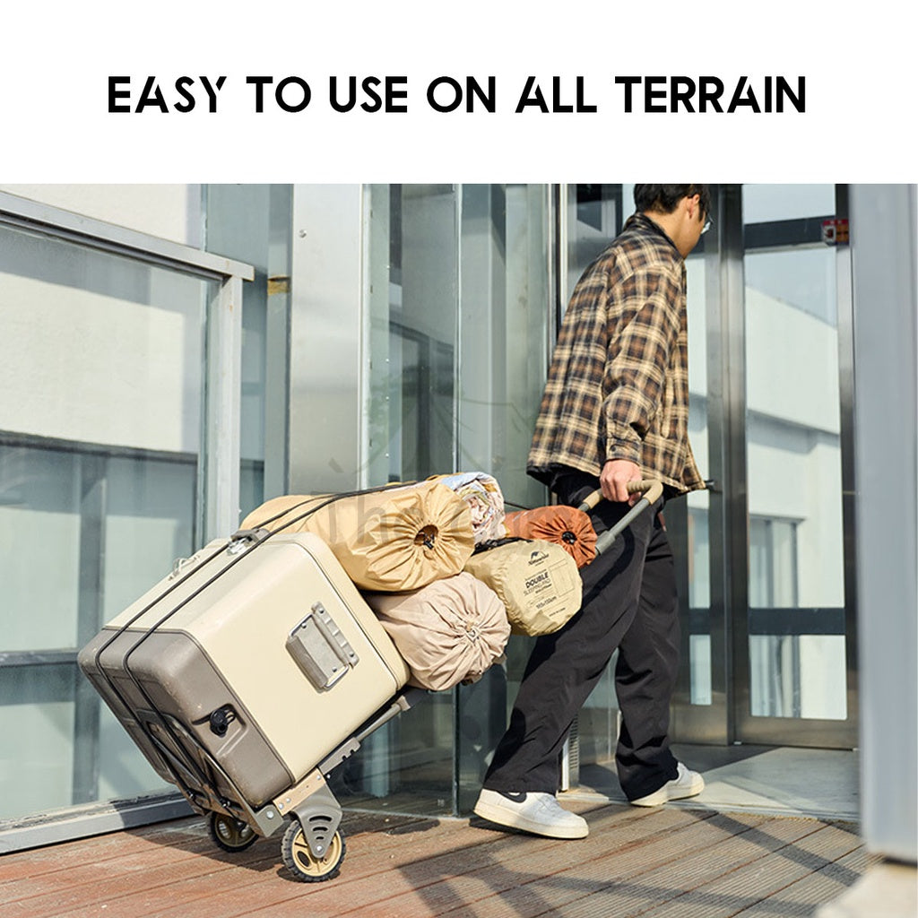 Naturehike Camping Trolley 2 in 1 Portable Wagon TC08 Fast Easy Travel Luggage Shopping Cart Outdoor CNH22JU024