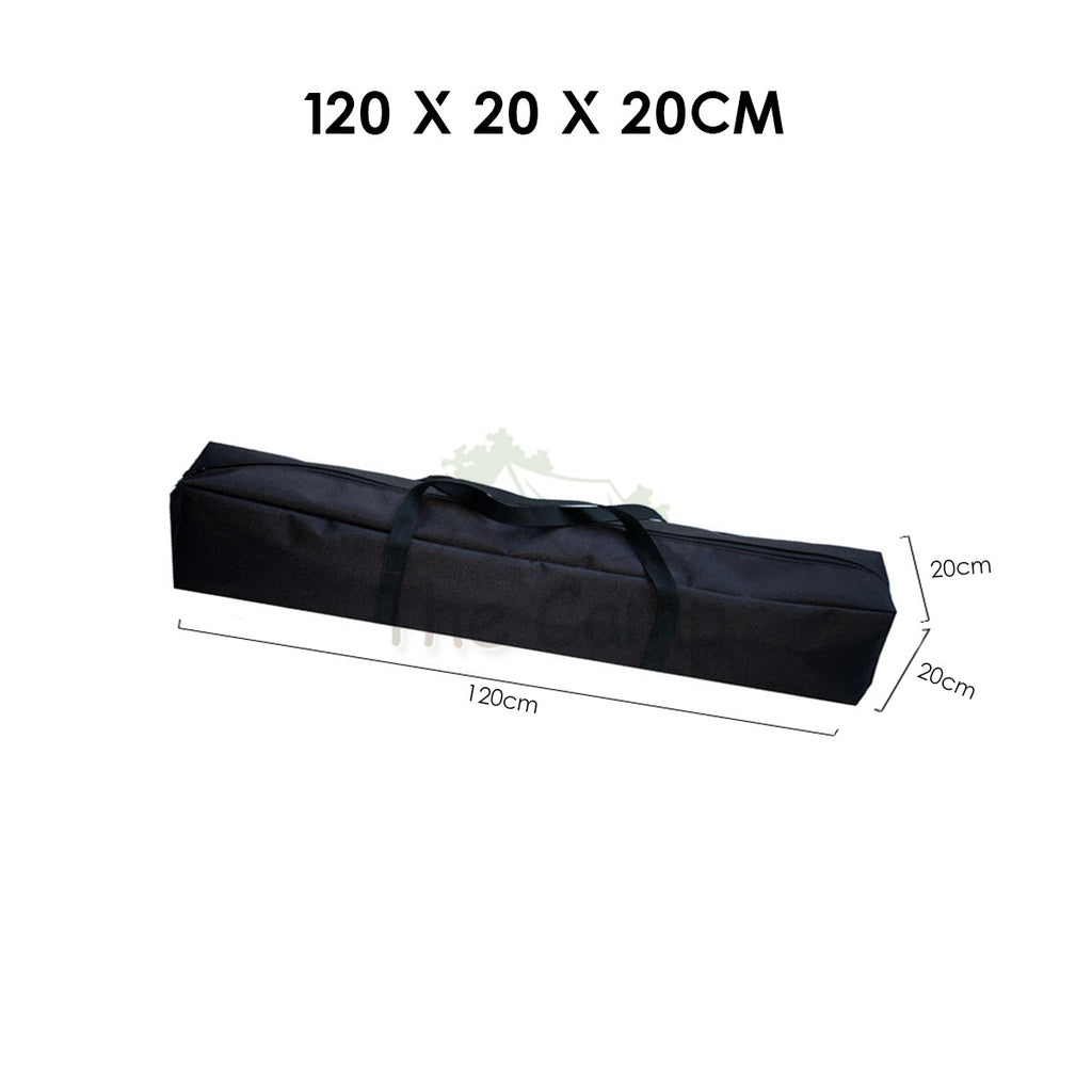 Camping Pole Storage Bag XL Large Long Size Black Equipment Bags Adjustable Pole Flysheet Tarp Tent Peg Nail