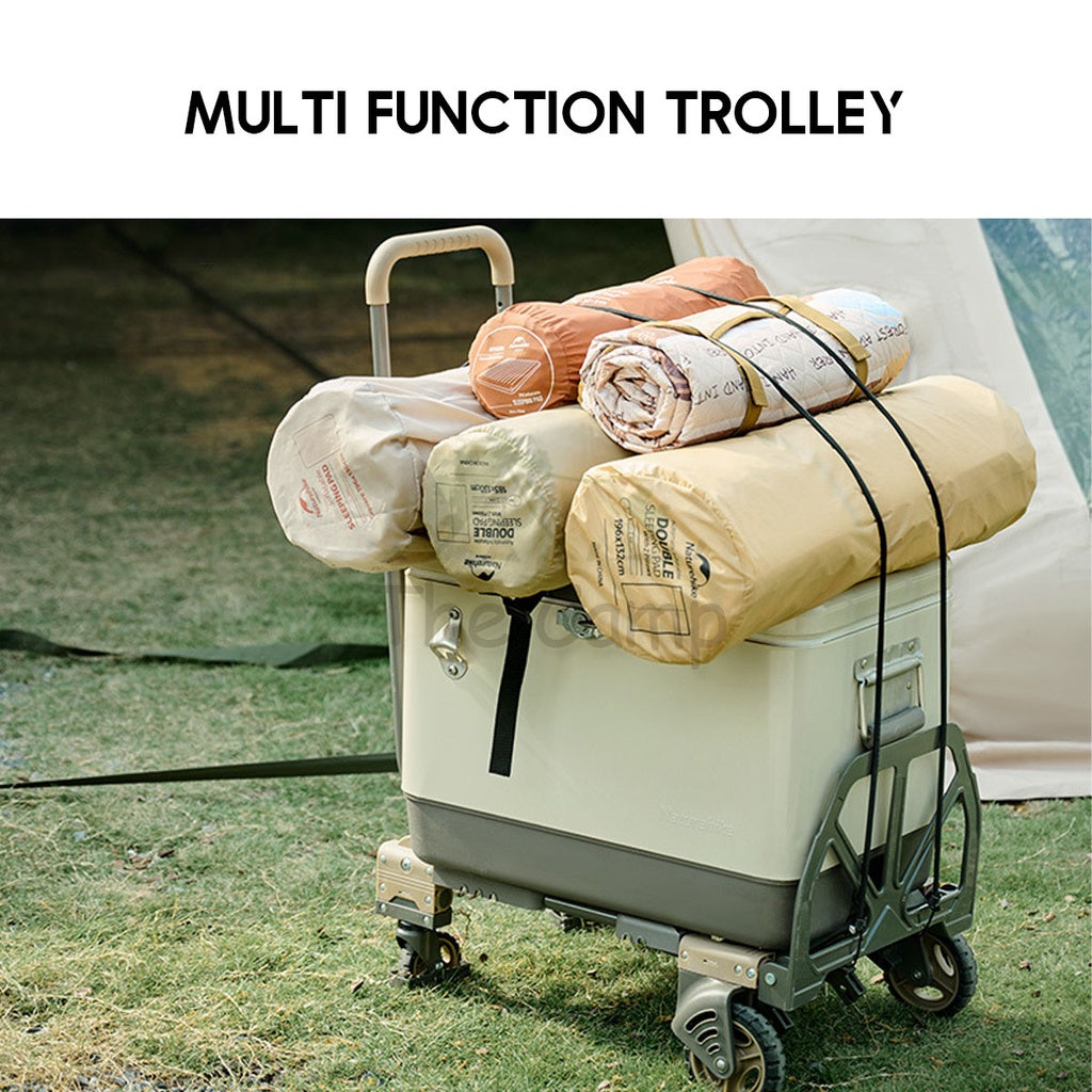 Naturehike Camping Trolley 2 in 1 Portable Wagon TC08 Fast Easy Travel Luggage Shopping Cart Outdoor CNH22JU024