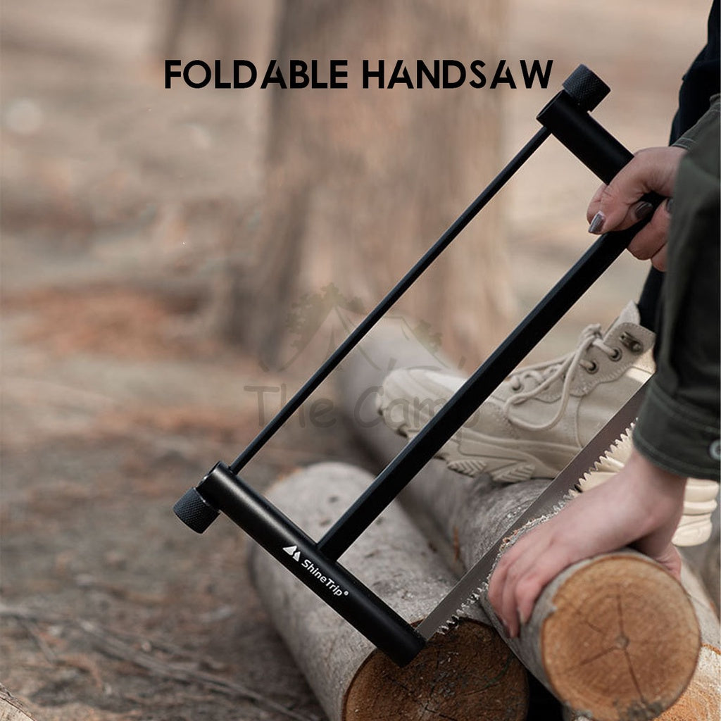 Shinetrip Foldable Handsaw Camping Outdoor Portable Saw Gergaji Aluminium Hammer Nail