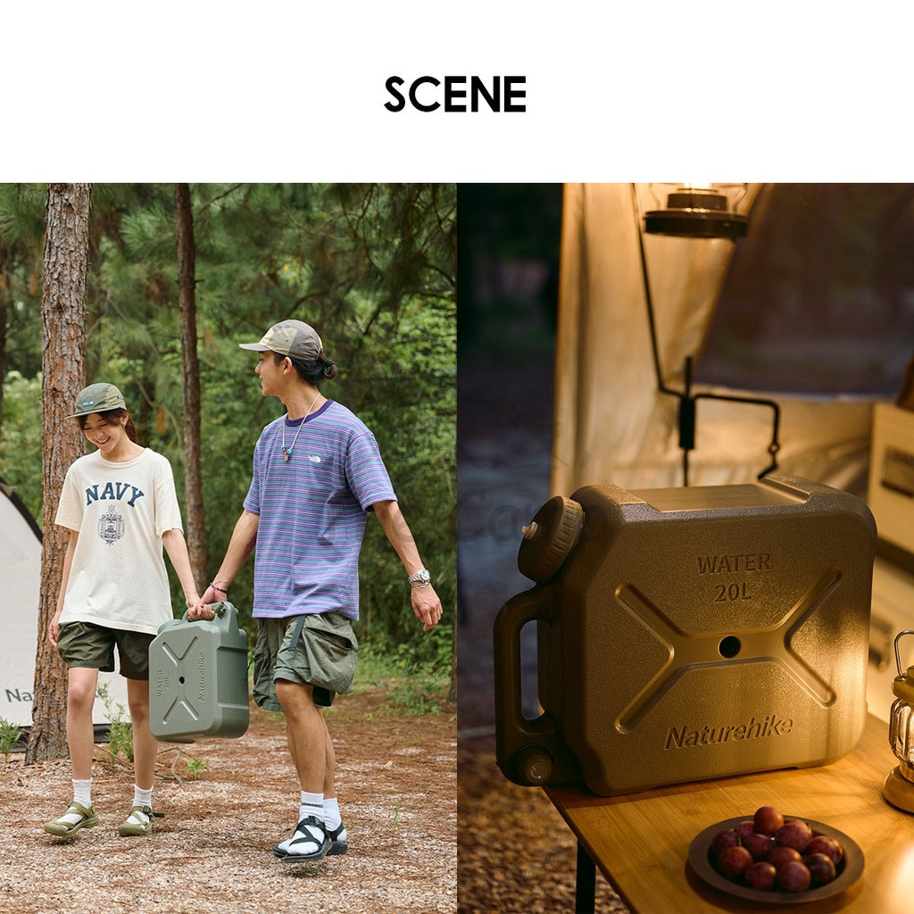 Naturehike Water Tank 12L 20L Portable Container Water Tap Outdoor Camping PP Food Grade CNH22CJ018