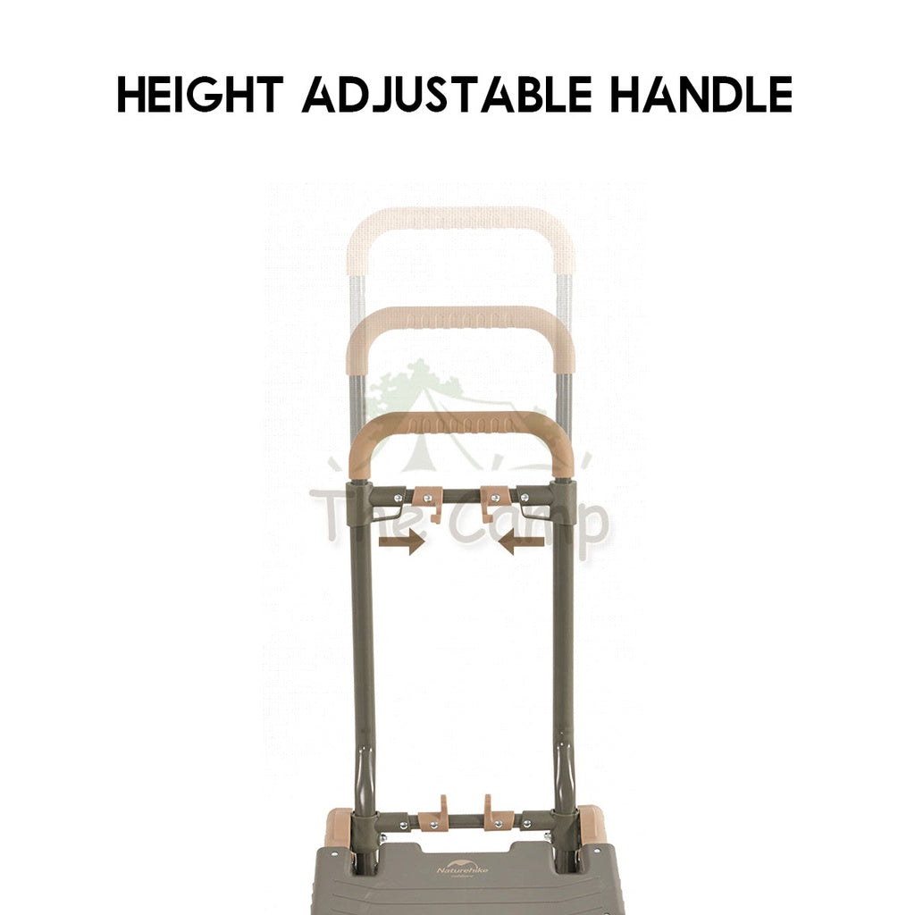 Naturehike Camping Trolley 2 in 1 Portable Wagon TC08 Fast Easy Travel Luggage Shopping Cart Outdoor CNH22JU024