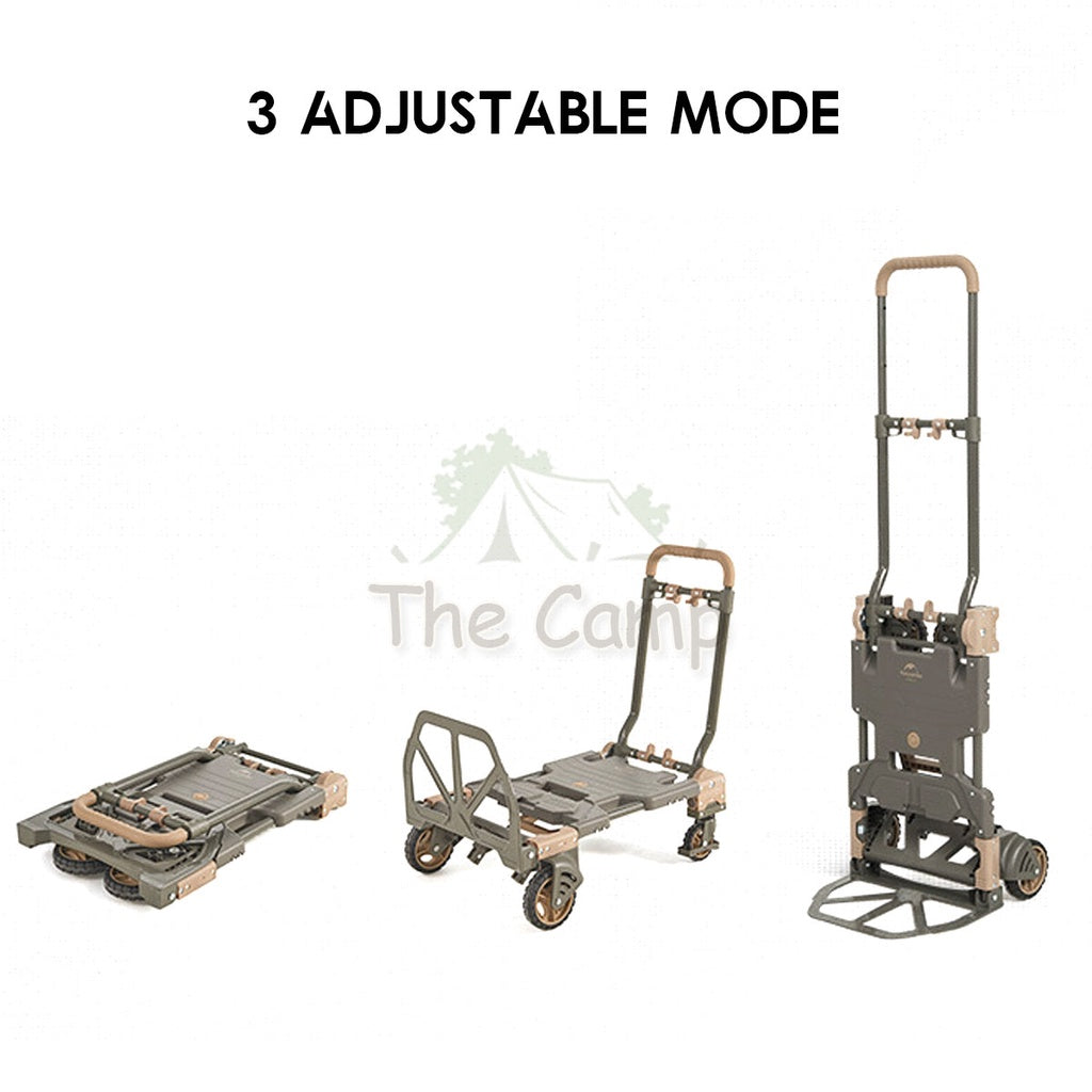 Naturehike Camping Trolley 2 in 1 Portable Wagon TC08 Fast Easy Travel Luggage Shopping Cart Outdoor CNH22JU024