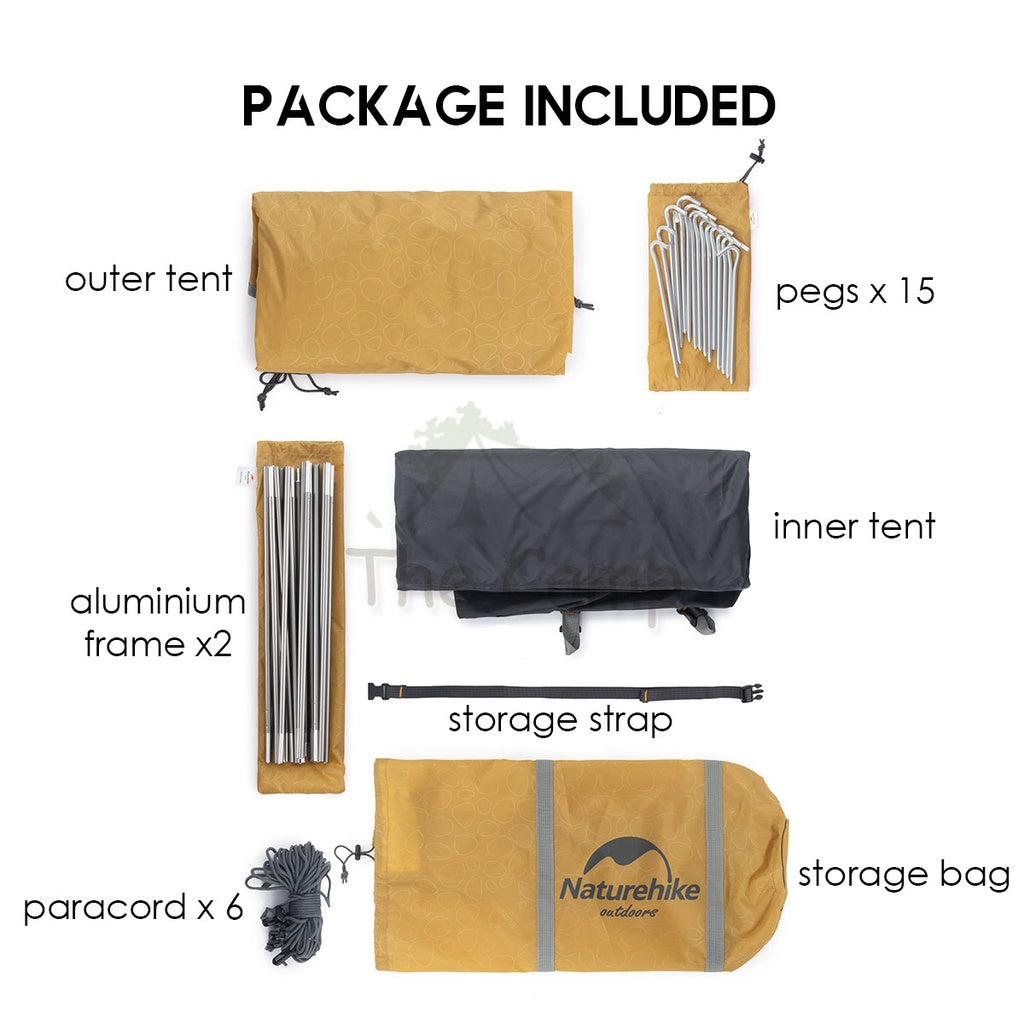 Naturehike 2022 NEW P Series Tent 2-4 Person Waterproof Ultralight Hiking UPF50+ Outdoor Camping Travel Beach Portable