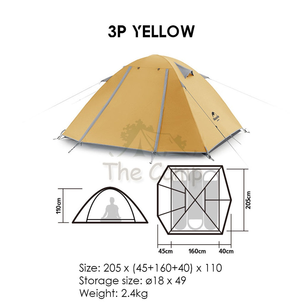 Naturehike 2022 NEW P Series Tent 2-4 Person Waterproof Ultralight Hiking UPF50+ Outdoor Camping Travel Beach Portable
