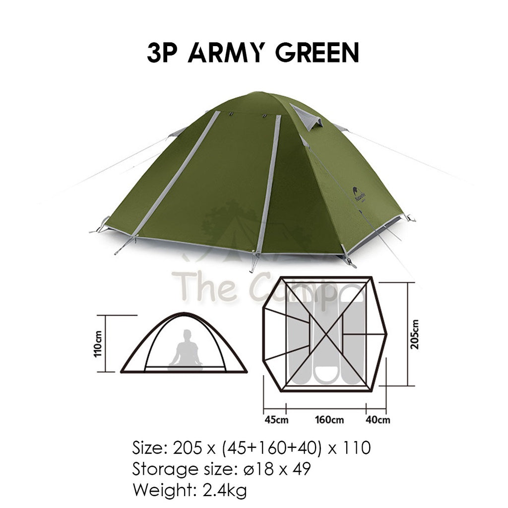 Naturehike 2022 NEW P Series Tent 2-4 Person Waterproof Ultralight Hiking UPF50+ Outdoor Camping Travel Beach Portable
