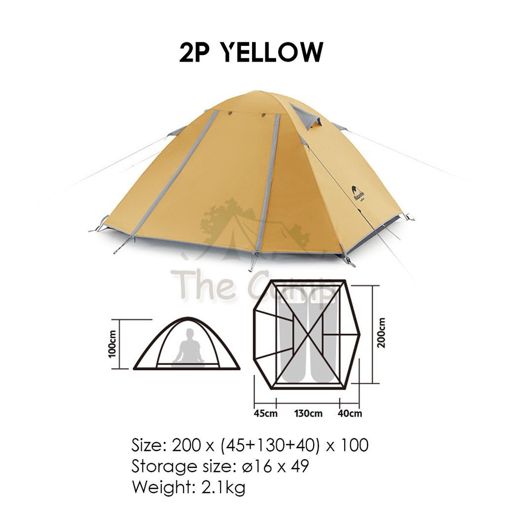 Naturehike 2022 NEW P Series Tent 2-4 Person Waterproof Ultralight Hiking UPF50+ Outdoor Camping Travel Beach Portable