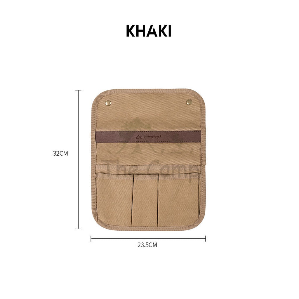 Shinetrip Kermit Chair Side Pocket Bag Camping Armrest Storage Hanging Bag Black Khaki Moon Chair Outdoor