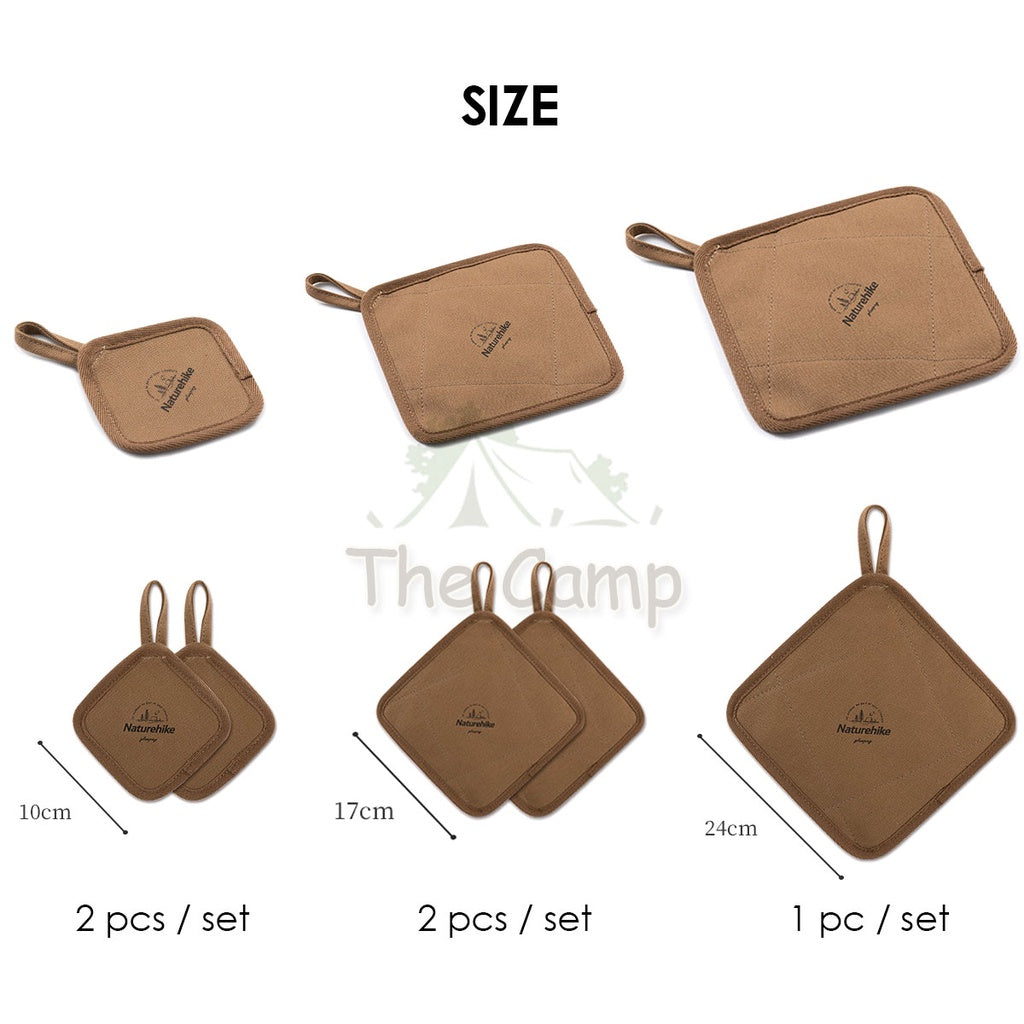 Naturehike Luxury Canvas Tableware Heat Insulation Pad Waterproof Portable Camping Table Pad NH21PS004