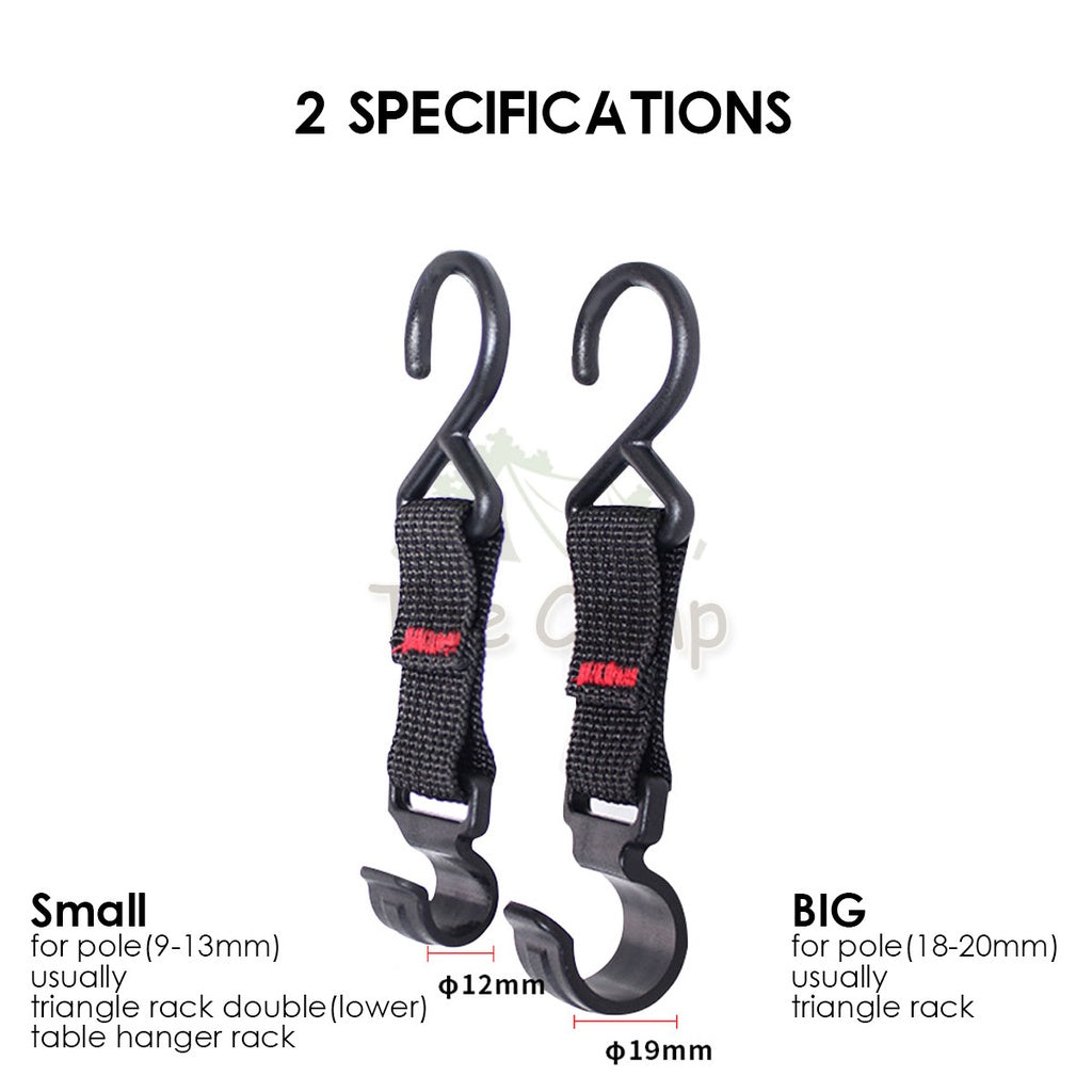 Outdoor Camping Hanging Hook for Triangle Rack Shelf S Shaped Hanger