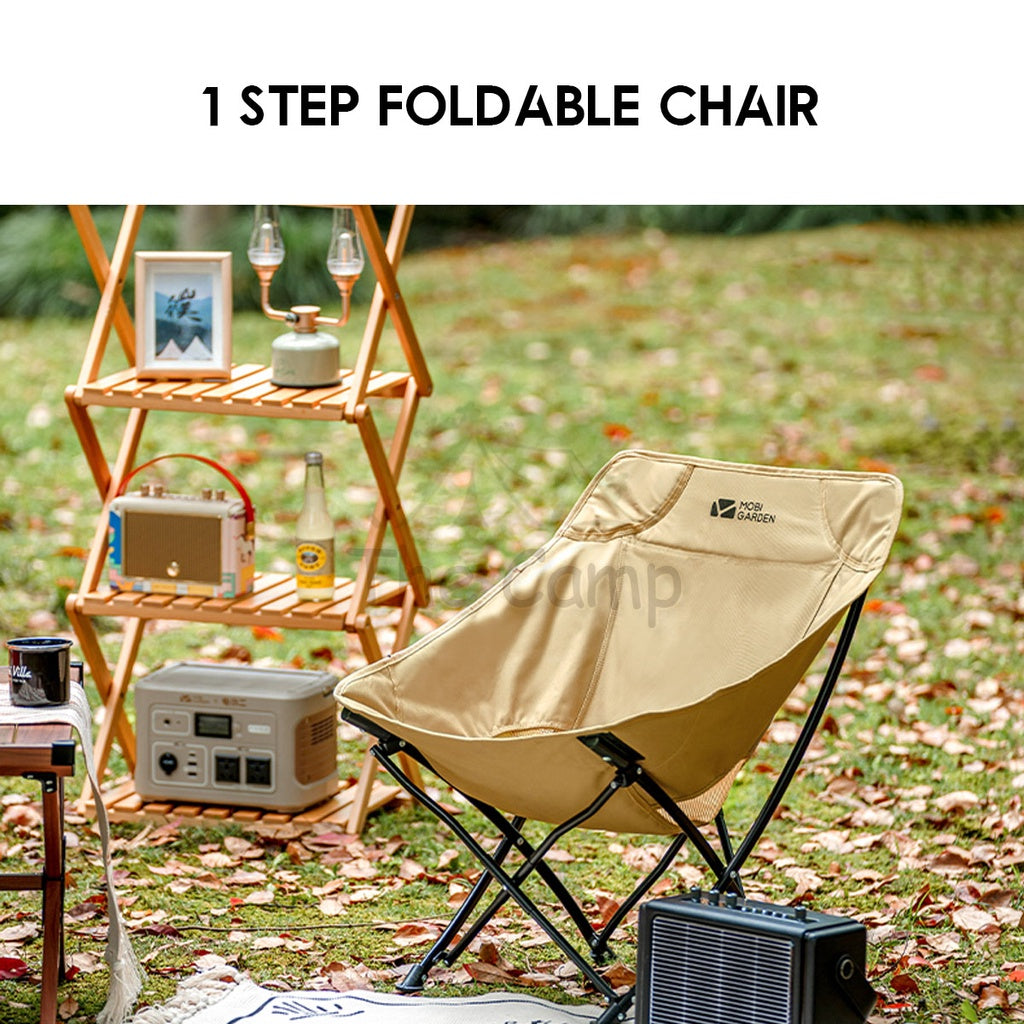 Mobi Garden Folding Chair Outdoor Portable Foldable Camping Moon Chair Aluminium Alloy Lightweight NX22665001 Naturehike