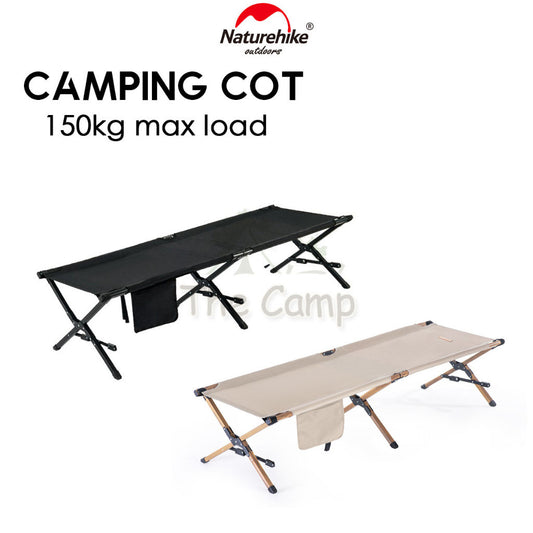 Naturehike Camping Cot Foldable Sleeping Mat Outdoor Military Bed Mattress Tent Flysheet Peg Table Chair NH19X003-C