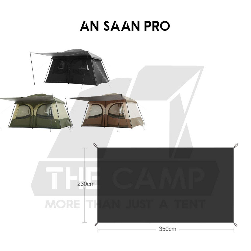 Vidalido An Saan Tent M / PRO Outdoor Camping Manual PU1500mm Family Villa Silver Coating Khemah Unta Camel