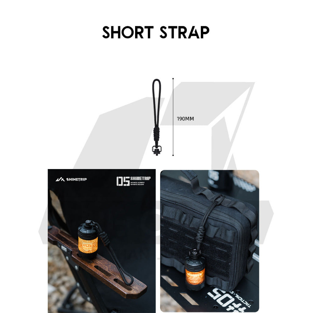 Shinetrip 19 Tornado Light Rotating Lamp Outdoor Camping Tactical Style Free Sticker Tripod Magnet Hanging Lanyard Strap