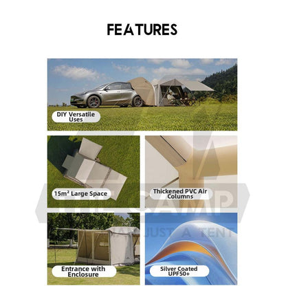 Naturehike Village 6 Air Tent Standard / Flagship Model Inflation Pump Outdoor Camping Khemah Angin CNK2650WS037