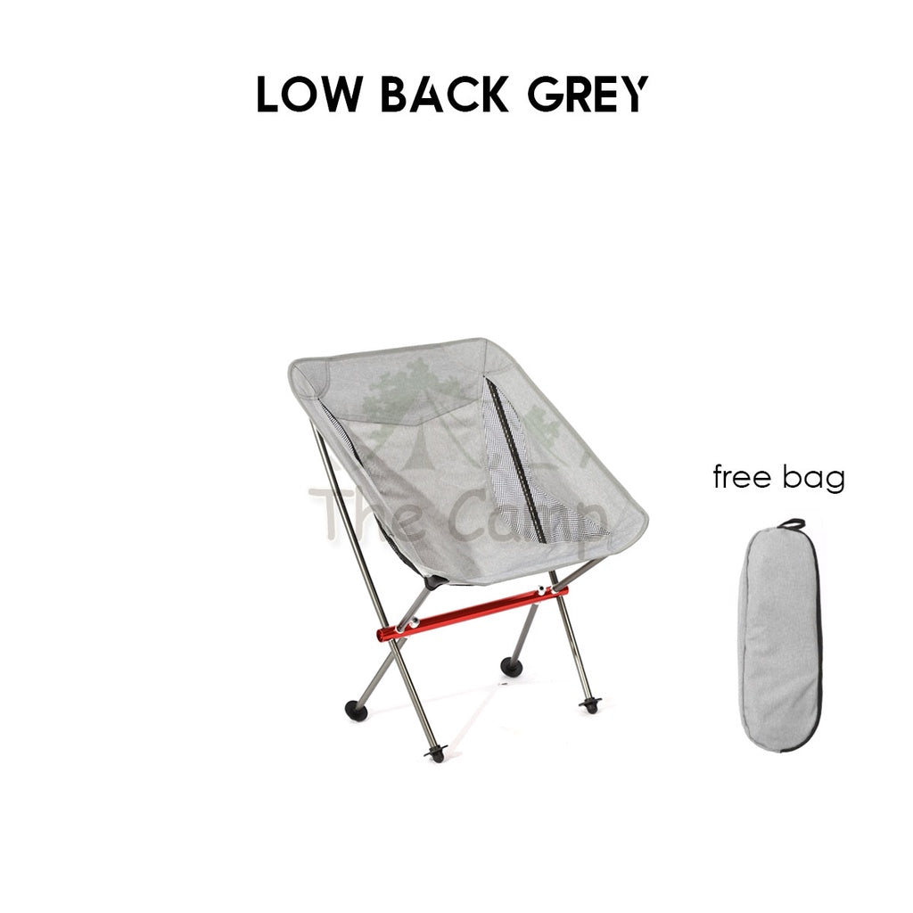 Camping Foldable Moon Chair High & Low Back Outdoor Folding Portable Picnic Aluminium Alloy Lightweight Naturehi