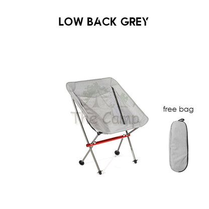 Camping Foldable Moon Chair High & Low Back Outdoor Folding Portable Picnic Aluminium Alloy Lightweight Naturehi
