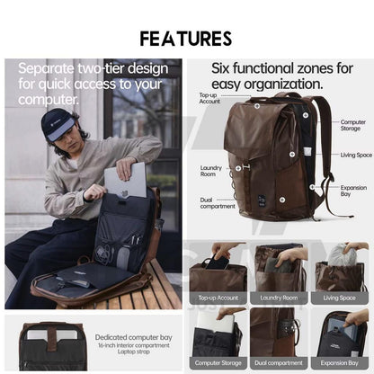 Naturehike Oxygen Glam25 Backpack Laptop Bag 25L Multiple Compartment Light Camping Travel Office Work CNK2650XB016