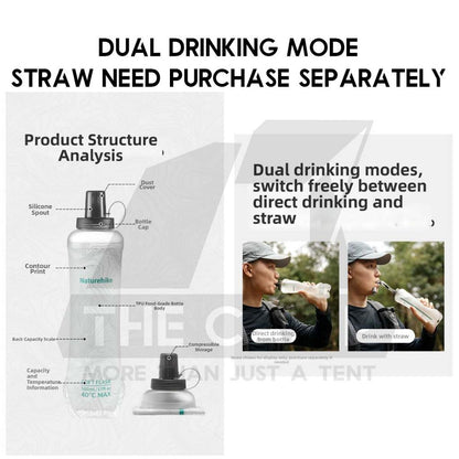 Naturehike Yunquan TPU Water Bottle Foldable Drinking Bag Bucket Hiking Cycling Outdoor Camping Beg Air CNK2650CF013