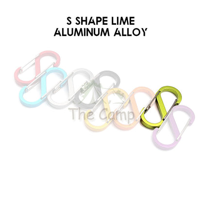 Carabiner D Shape S Shape Aluminium Stainless Steel Buckle Clip Key Chain Outdoor Camping Paracord Spring Keyring Hook