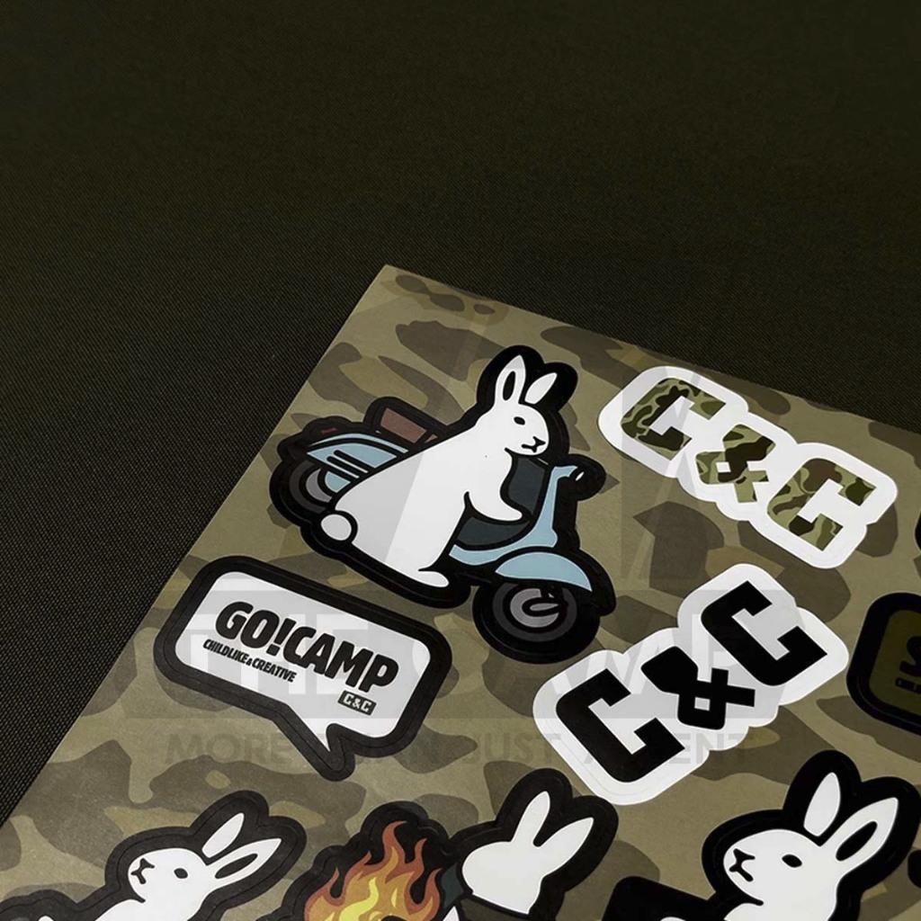 CC Brand Logo Sticker for Box Tent Cooler Box Table Laser