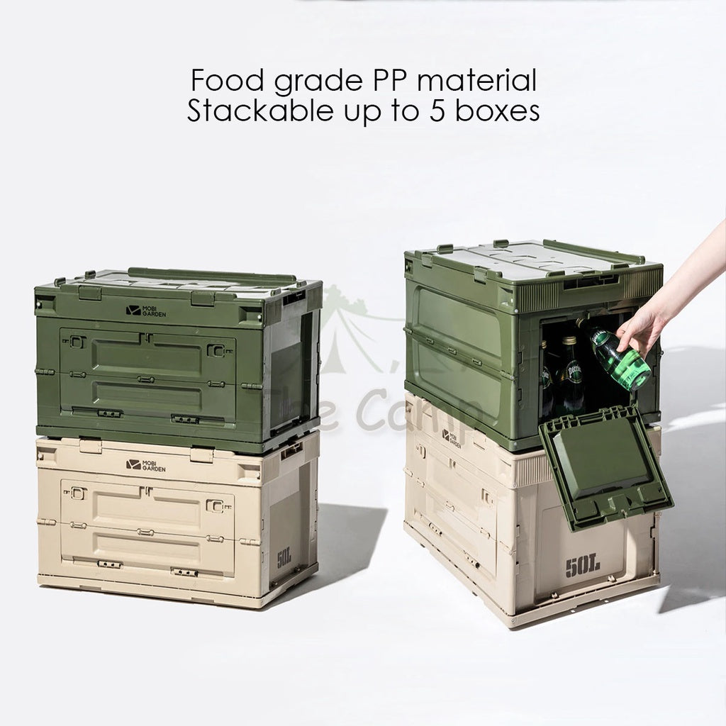 Mobi Garden Camping Folding Storage Box Stackable Outdoor Sport Family Recreation Naturehike Hiking Equipment Gear