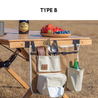 Naturehike Outdoor Tableware Organizer Storage Wagon Bag Table Side Cookware Pouch Portable Cutlery Tissue Holder