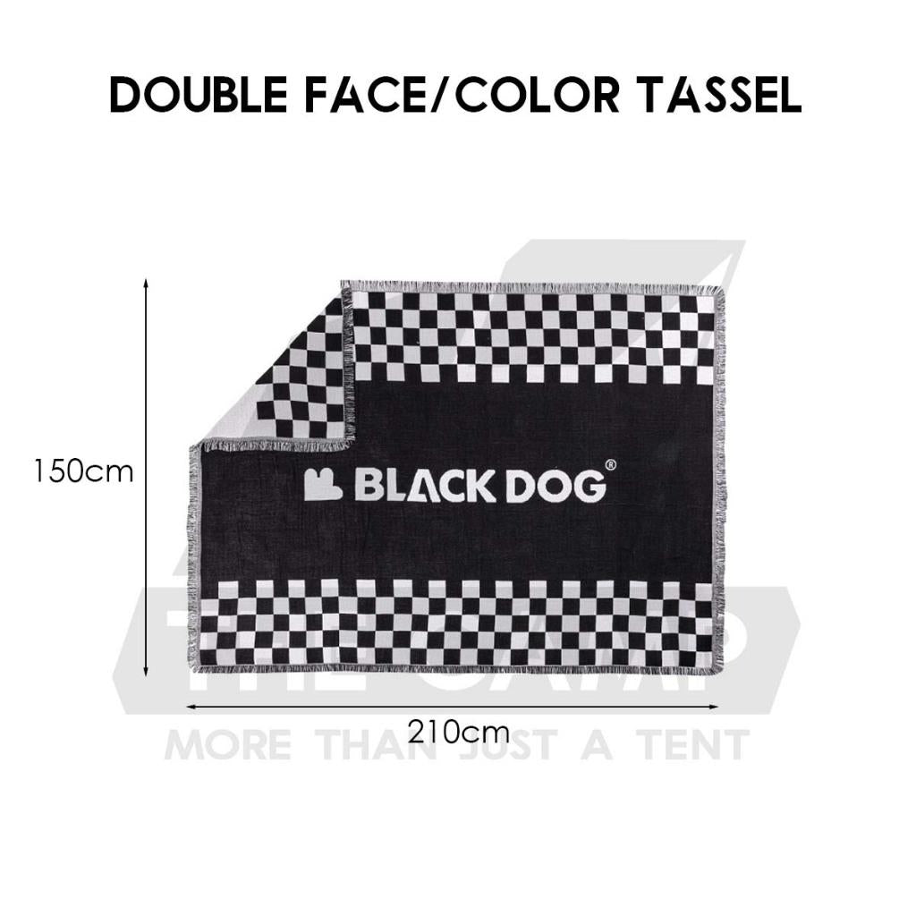 Blackdog Woven Blanket Carpet Mat Double Face Sided Multipurpose Tassel  Washable Camping Outdoor CBD2300DZ013