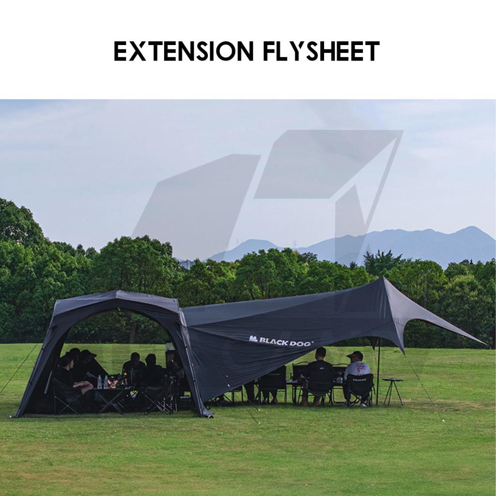 Blackdog Auto Dome Shelter Quick Opening Inner Tent Extension Flysheet Door Mesh Cloth TPU Groundsheet CBD2450WS010