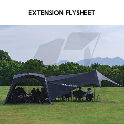 Blackdog Auto Dome Shelter Quick Opening Inner Tent Extension Flysheet Door Mesh Cloth TPU Groundsheet CBD2450WS010